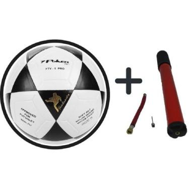 Imagem de Bola de Futevolei Oficial Profissional Poker + Bomba de Inflar