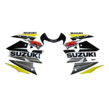 Imagem de Kit Completo Adesivos Suzuki Gsxr 750 2002 Amarela E Preta - Spts