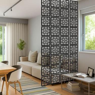 Imagem de Painel Kit 12 decorativo divisória de ambiente sala cozinha escritório