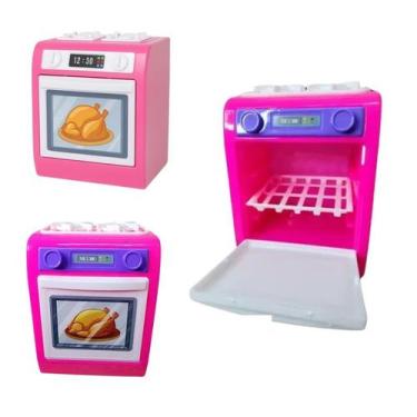 Imagem de Fogão Gourmet Porta Forno Abre Brinquedo Cozinha Infantil - BS TOYS