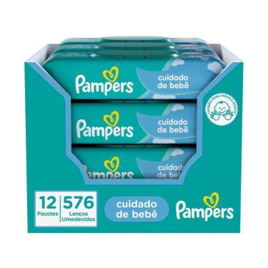 Imagem de Lenços Umedecidos Cuidado De Bebê 576 Unidades Pampers