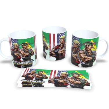 Imagem de Caneca Personalizada Meme Trump e Bolsonaro Porcelana 325ml (Mod.10)