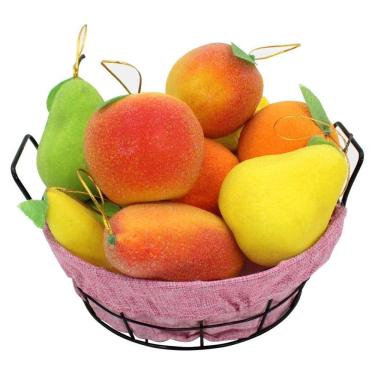 Imagem de Kit Cesto Multiuso Porta Frutas Aço Inox Rosa Fruteira 25cm