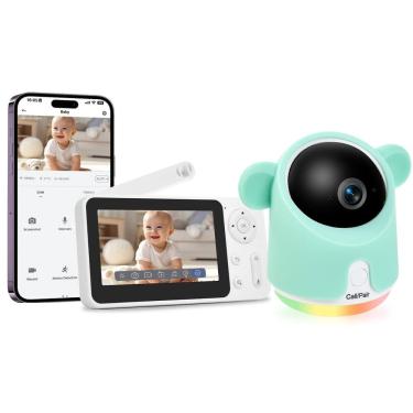 Imagem de Monitor de bebê GMK 1080P WiFi Smartphone App Night Vision