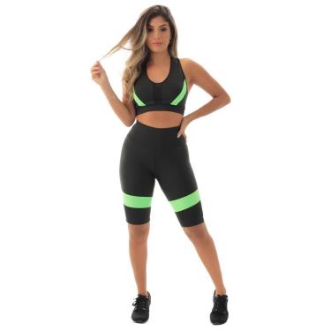 Imagem de Conjunto Fitness Bermuda E Top Frimodas Academia Feminino-Feminino
