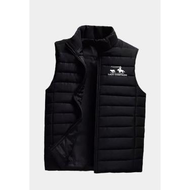 Imagem de Colete Puffer Estampa Laço Comprido Masculino Capuz Removível-Masculino