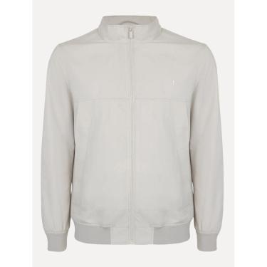 Imagem de Jaqueta Dudalina Masculina Bomber Texturizada Recortes Cáqui Claro-Masculino