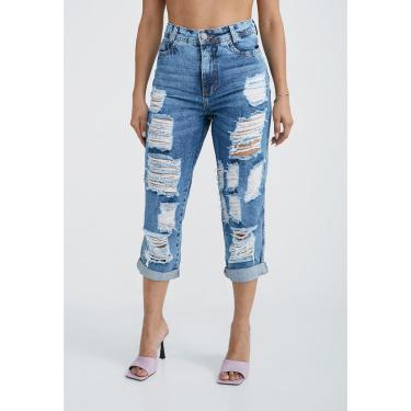 Imagem de Calça Jeans La'Oase Mom Cenoura Royal Emilia Feminino-Feminino