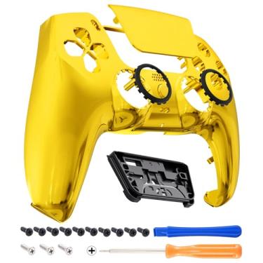 Imagem de eXtremeRate Controle Ghpfd001 Para Playstation 5 Bdm-010 Bdm-020 Bdm-030 Bdm-040 Touchpad Frontal, Cromado, Dourado, Plástico Abs
