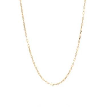 Imagem de Corrente Masculina Rommanel Banhado Ouro Elo Cadeado 70cm 532532