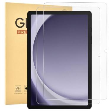 Imagem de Jngnpn Pacote com 2 películas protetoras de tela fosca para Samsung Galaxy Tab A9 Plus [27.9 cm] 2023,9H película de vidro temperado para Galaxy Tab A9+ 5G (SM-X210/X216/X218), antirreflexo, sensível