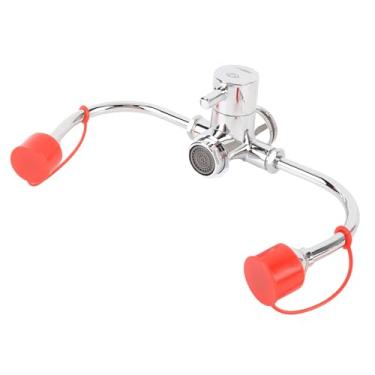 Imagem de Jiawu Estação de óculos Montados na Torneira, Estação de Lavagem de Oculares de Emergência para Fixação de Pia, Rotação de 360 ​​graus, Design de Bocal Filtrado Duplo, Unidade de