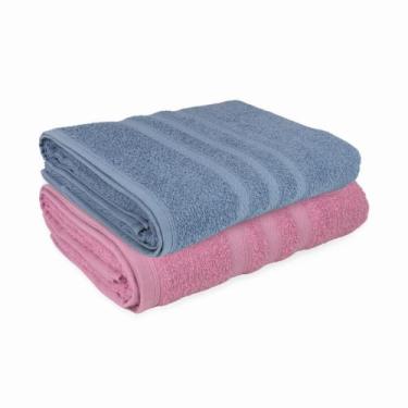 Imagem de Kit com 2 Toalhas de Banho Macia e Felpuda Valência  Material 100Algod