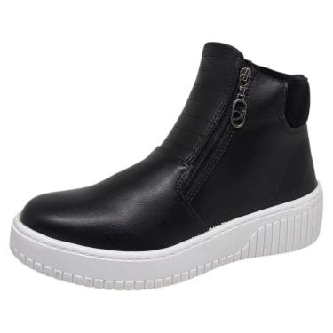 Imagem de Bota Casual Feminina Felpuda Conforto Flatform Beira Rio