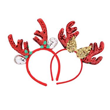 Imagem de Bandanas de Natal para festa de elfos, Papai Noel, renas, fantasia para mulheres e meninas, A