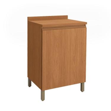 Imagem de Balcão de Cozinha com Tampo Valence 1 Porta Canela 60 cm