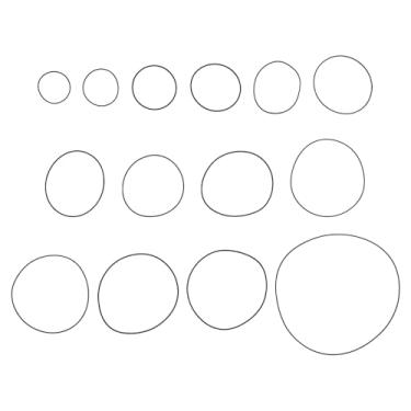 Imagem de Create idea 56 peças, cinto para leitor de cassete, 1 mm de espessura, cinto para gravador de vídeo CD-ROM 4,5-18,5 mm