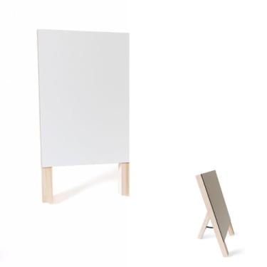Imagem de Mini Cavalete Lousa Tripé Quadro Branco p/Balcão, Propaganda 38x20cm