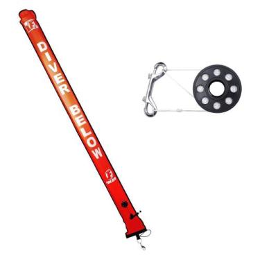 Imagem de Spool + Deco Marker Fun Dive, Carretilha 45m e Bóia 180cm Laranja