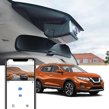 Imagem de Fitcamx Câmera veicular 4K compatível com Nissan Rogue 2017 2018 2019 2020 S SL SV Hybrid Sport Utility 4D (20.6 cm), visual OEM, vídeo Ultra HD 2160P, gravação em loop WiFi, sensor G, fácil de