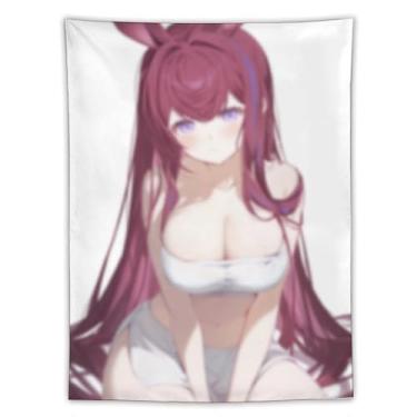 Imagem de LIEGBMEU Tapeçaria de biquíni sexy anime menina 152.4 cm x 203.2 cm interior exterior parede colcha arte decoração de tapeçaria caprichosa, AF337