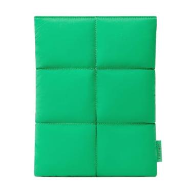 Imagem de Comfyable Capa para tablet Puffy de 7 a 8 polegadas compatível com iPad mini 7 2024 A17 Pro, Mini 6 2021 A15, capa acolchoada para transporte de tablet para mulheres e homens, verde