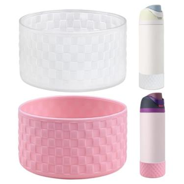 Imagem de HEYSKAY 2 peças de bota de silicone para garrafa de água Owala Flask 680 g, capa protetora antiderrapante para Owala Twist, garrafa de água de aço inoxidável FreeSip and Flip sem BPA Base inferior da