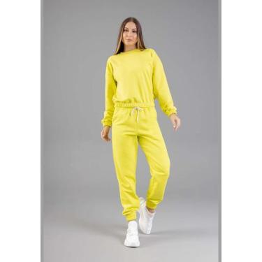 Imagem de Blusão Básico em Moletom Feminino Adulto Just Basic, Verde, M