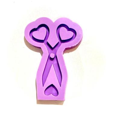 Imagem de R390 Molde de silicone tesoura resina decorar - confeitaria dos moldes
