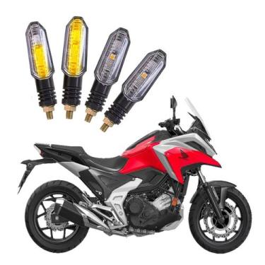 Imagem de Kit 4 Setas Sequenciais Pisca Led Universal Modelo P50S Moto HONDA NC 