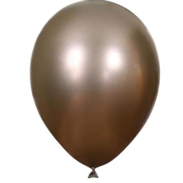Imagem de Balão Bexiga 9" Metalizado Alumínio Cromado Metálico Evento - Crgfesta