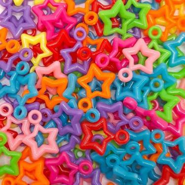 Imagem de Pingente Estrela Plástico Colorida 16x21mm 100pçs 50g - Macall
