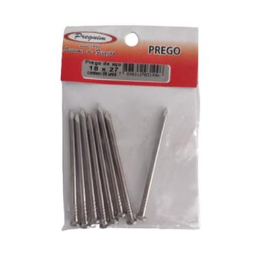 Imagem de Prego aço 18X27 preguin Cartela C/ 8 Pregos - Preguim