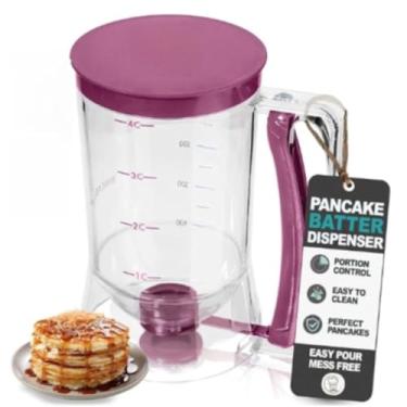 Imagem de Dispensador de massa de panqueca – Ferramenta essencial de cozinha para panquecas, cupcake, waffle, mistura de muffin, bolo e crepe – Suprimentos fáceis de assar para grelhar – Máquina de panqueca com