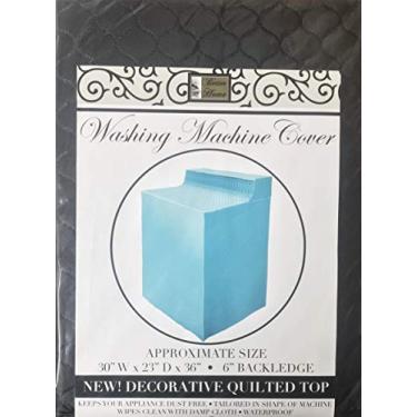 Imagem de Better Home Capa de vinil à prova d'água para máquina de lavar ou secar roupa livre de poeira (preta)