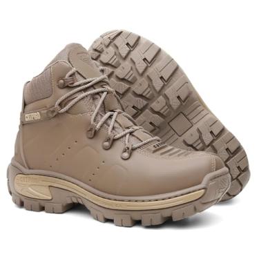 Imagem de Bota de Segurança em Couro CATPRO ALPHA – Masculina, Com C.A, Antiderrapante, Confortável, Resistente e Anatômica para Trabalho e Uso Profissional (Olivia, BR, Adulto, Numérico, 43)