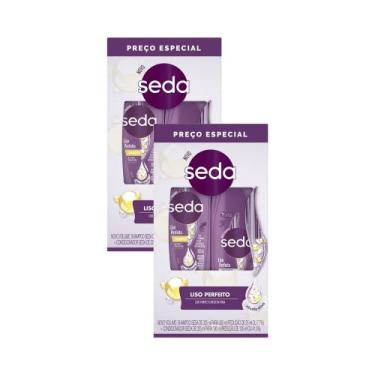 Imagem de Kit 2 Shampoo 300ml e Condicionador 190ml Seda Liso Perfeito