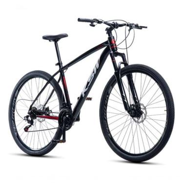 Imagem de Bicicleta Aro 29 Ksw 24 Vel Alumínio Freio Disco Xlt100 Mtb Preto/vermelho/branco 17