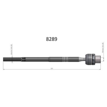 Imagem de Barra Axial Novo Corsa Montana Bortec