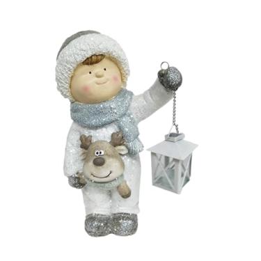 Imagem de Enfeite Natal Criança Lamparina