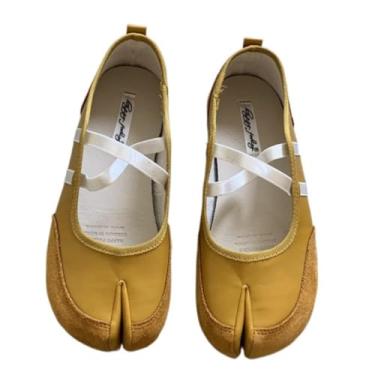 Imagem de Tabi Shoes Sapatilha Sapatilha sem cadarço feminina - Minimalista Retrô Casual Confortável Caminhada Leve Tênis de Corrida e Raquete Esporte Praia Viagens Negócios Escritório Permanente Todo o Dia