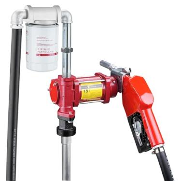 Imagem de TRUPOW Kit de bomba à prova de explosão de transferência de combustível de óleo diesel de gasolina autoescorvante 15GPM com filtro de partículas e bocal para querosene a gasolina diesel e mais
