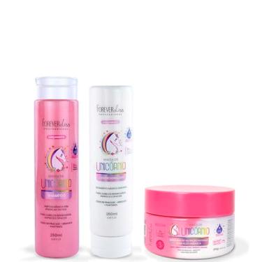 Imagem de Kit Shampoo, Condicionador e Máscara Magia Unicórnio Forever Liss