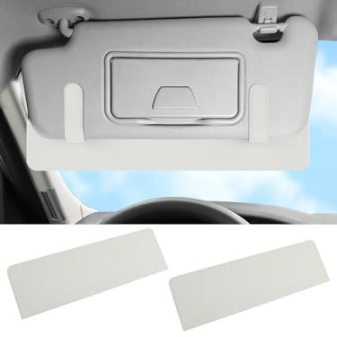 Imagem de 2 peças extensor de viseira de sol para carro antirreflexo extensão sombra anexo para brilho, bloqueador de para-sol para pessoas baixas/motorista e lado do passageiro, acessórios automotivos de