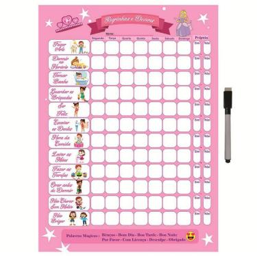 Imagem de Quadro Tabuada De Metal Multiplicação 40X29Cm + Caneta M9