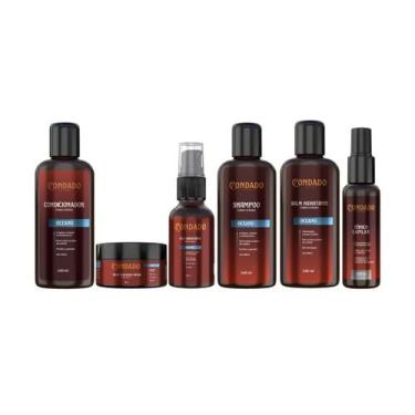 Imagem de Kit Masculino Shampoo + Cond. Creme Óleo Balm e Tônico Falha - Condado