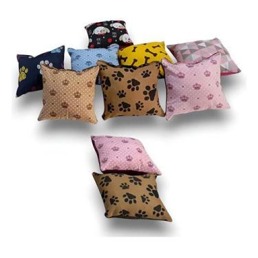 Imagem de Almofadinha Pet E Travesseiro Pet Kit 10 Unidades Cores - VL Enxovais