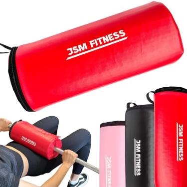 Imagem de JSM FITNESS Almofada de barra de impulso de quadril - almofada extra grossa para exercícios de glúteos, almofada de barra para pontes de glúteos, supino, treino, acessório de academia para mulheres e