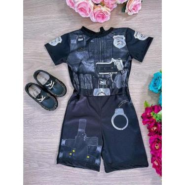 Imagem de Fantasia Infantil Menino Policial Azul para o Dia das Crianças - Fabul