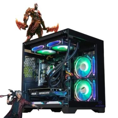 Imagem de Computador Cpu Pc Gamer Aquario Preto Ryzen 5 5500 Rtx3050 Ssd 512gb Nvme16gb
